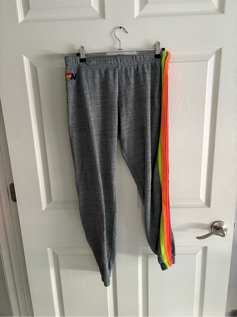 aviator nation sweatpants 5 stripes small